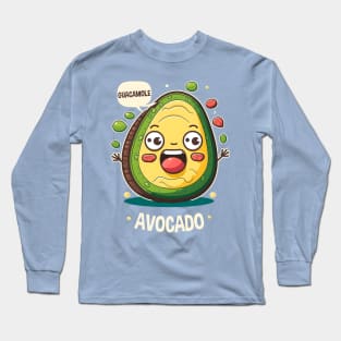 Avocado Guacamole Cinco De Mayo Funny Mexican Fiesta Long Sleeve T-Shirt